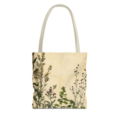 Vintage Floral Tote Bag — Botanical Garden Print AOP