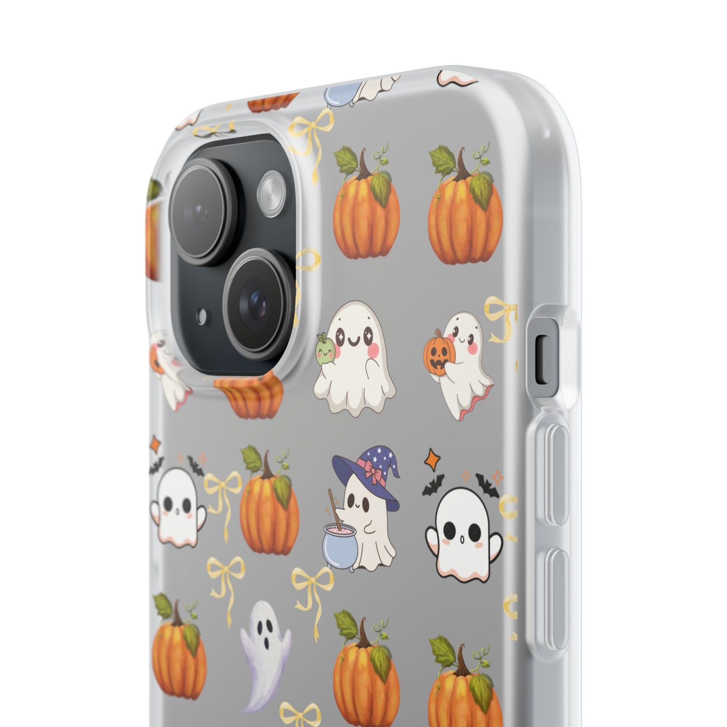 Cute Halloween Flexi Cases | Ghosts & Pumpkins Phone Cover, Spooky Gifts, Fall Decor, Horror Lovers, October Celebration