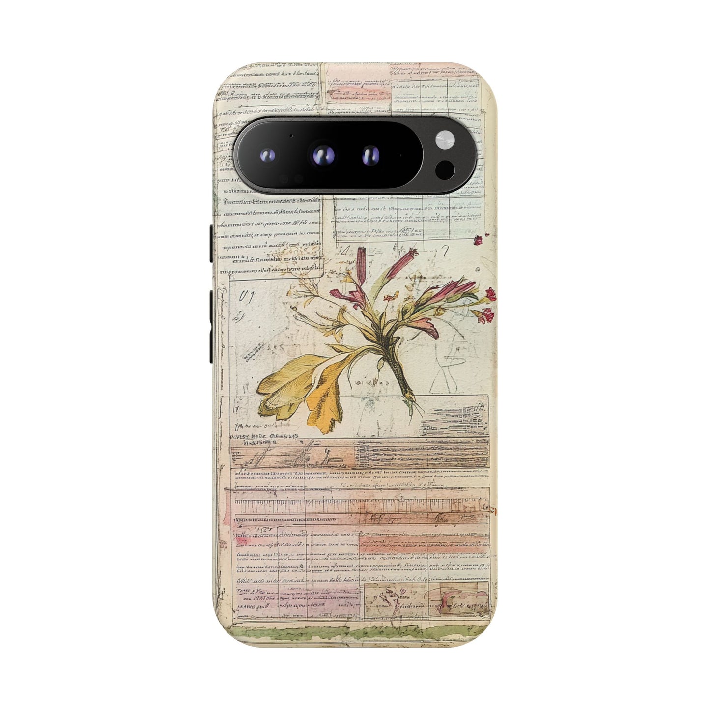 Vintage Botanical Tough Case — Floral Collage Phone Cover