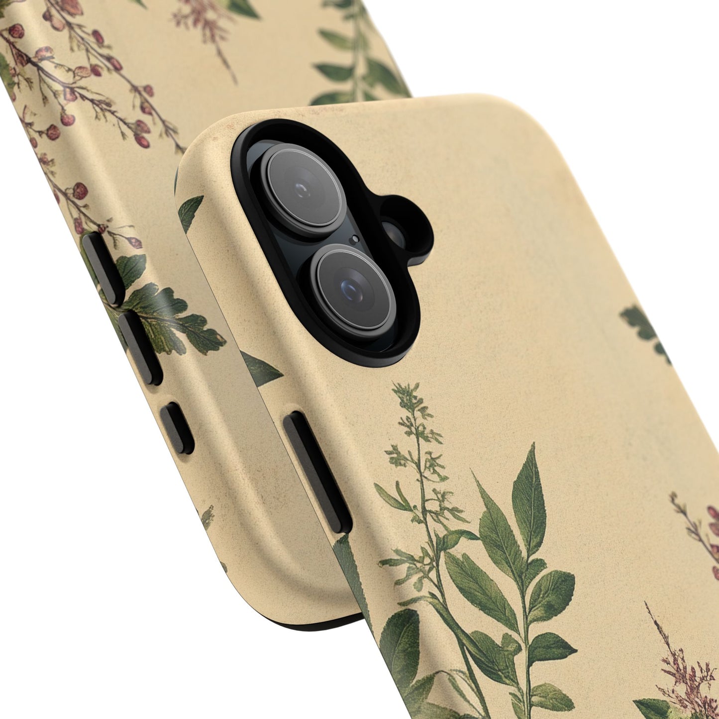 Floral Vintage Tough Case – Botanical Protective Phone Cover,Plants Lovers