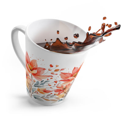 Latte Mug,Floral Pattern ,A perfect Gif For Her.