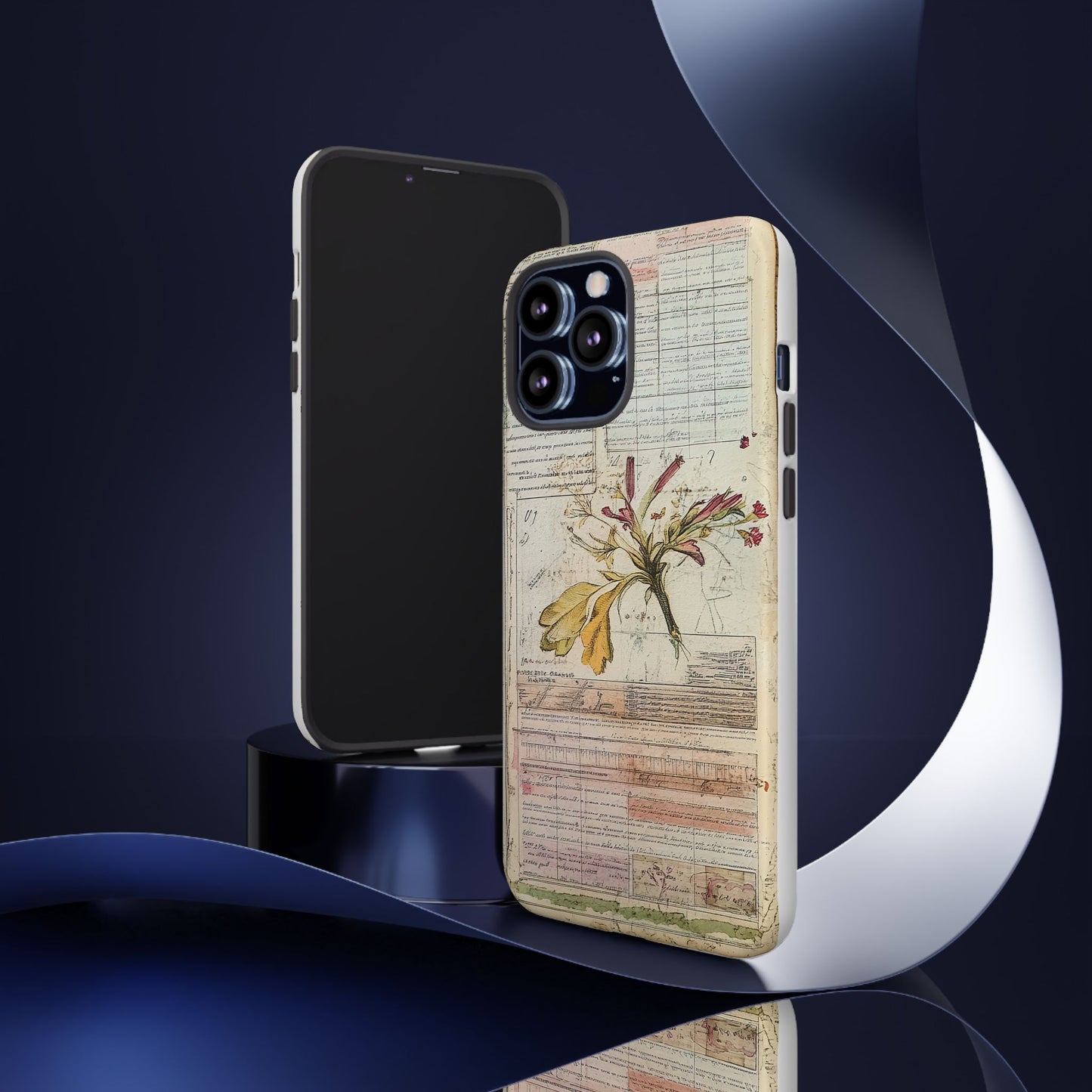 Vintage Botanical Tough Case — Floral Collage Phone Cover
