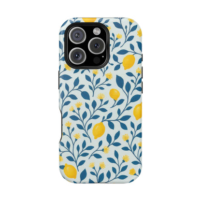 Phone Case — Lemon Branch Magnetic Impact-Resistant Case IPhone Case For Girl,Summer Vibes.