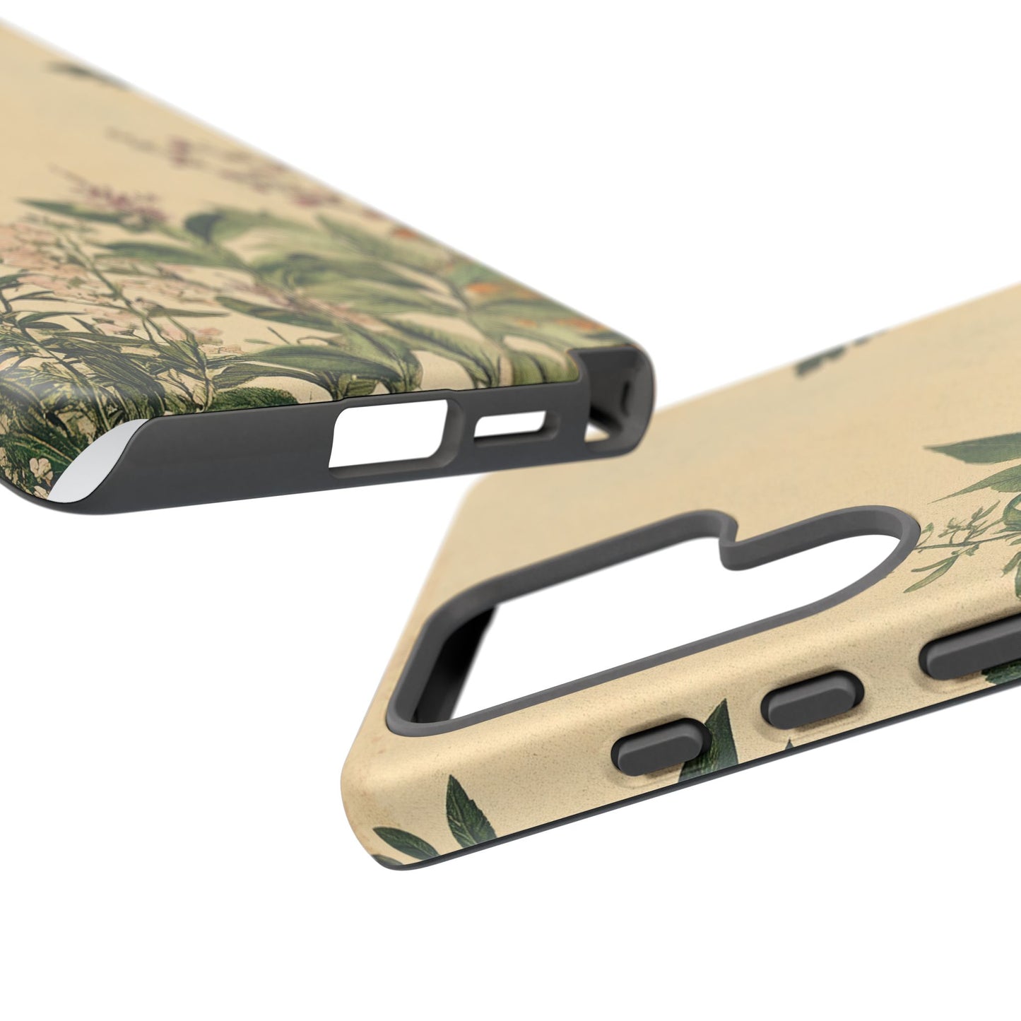 Floral Vintage Tough Case – Botanical Protective Phone Cover,Plants Lovers
