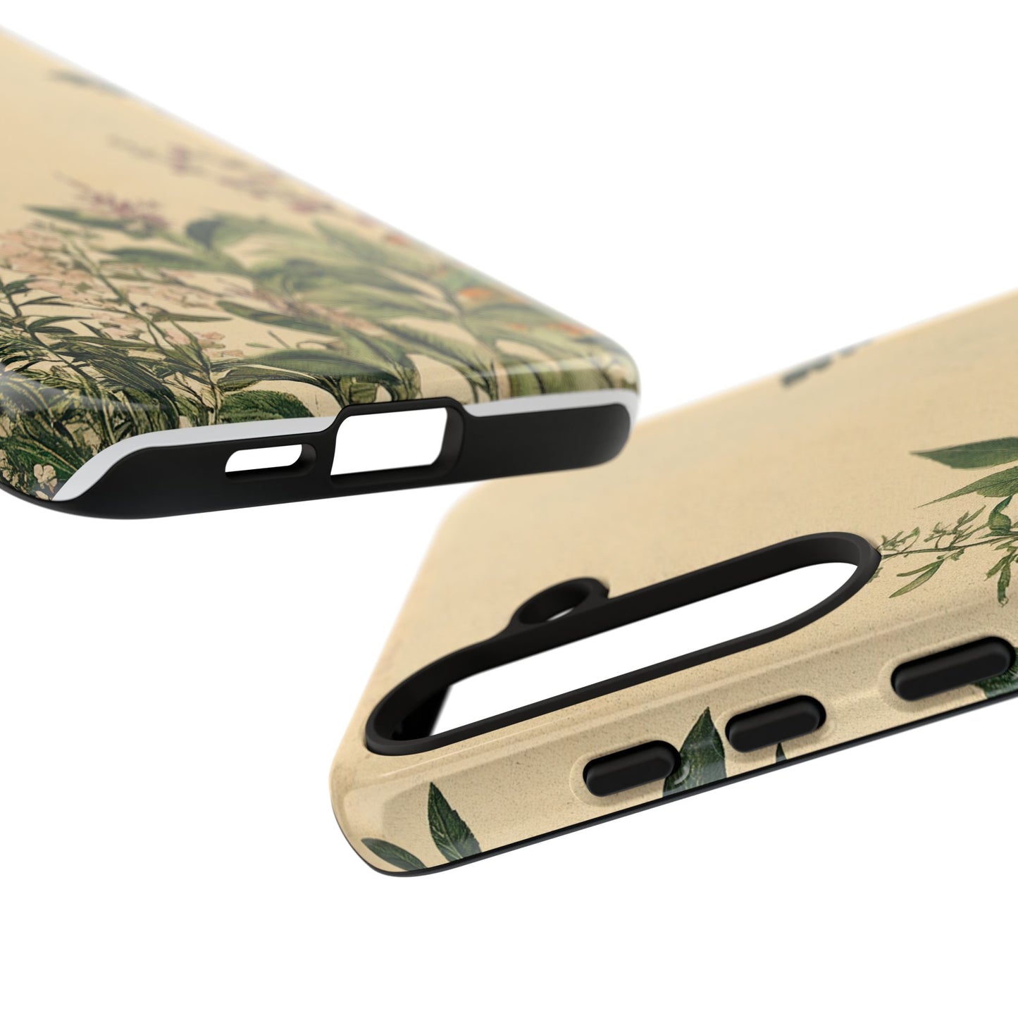 Floral Vintage Tough Case – Botanical Protective Phone Cover,Plants Lovers