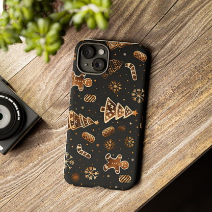 Christmas Cookie Phone Case,Black And Gold ,Case Holidays Case