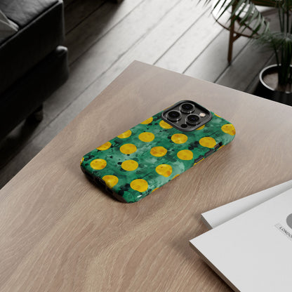 Tough Cases With a Green Color And Yellow ,A Perfect Gift For A Girl
