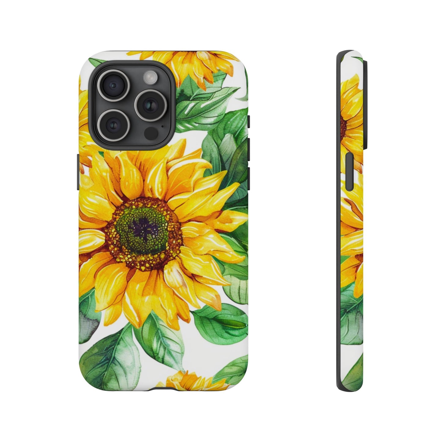 Sunflower Tough Phone Case — Bright Floral Protective Cover