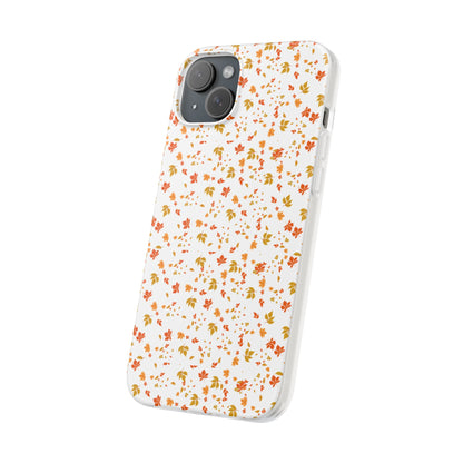 Floral Phone Case | Cute Flexi Case, Customizable Mobile Cover, Holiday Gift for Her, Stylish Tech Accessory, Flower Pattern,Autumn