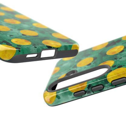 Tough Cases With a Green Color And Yellow ,A Perfect Gift For A Girl