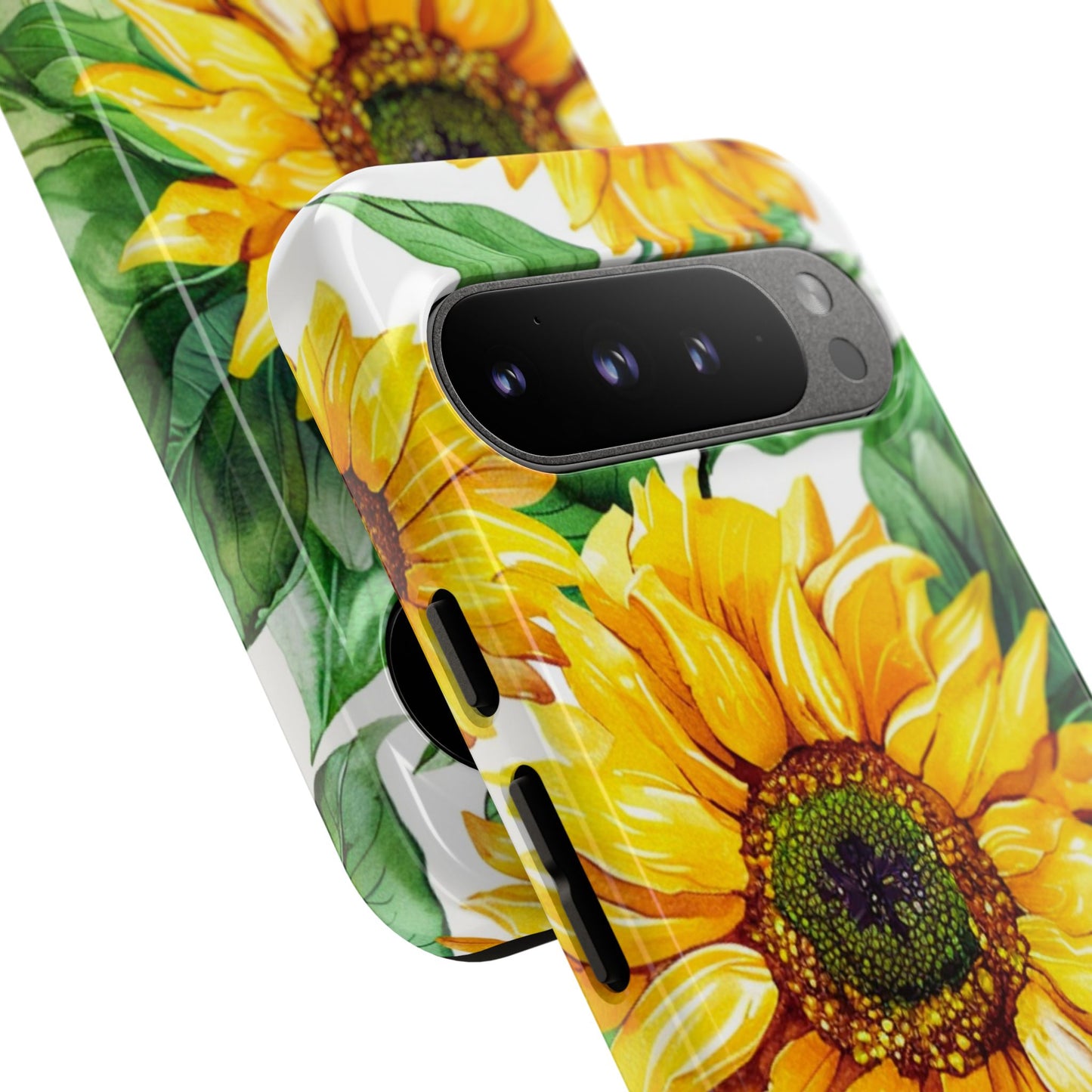 Sunflower Tough Phone Case — Bright Floral Protective Cover