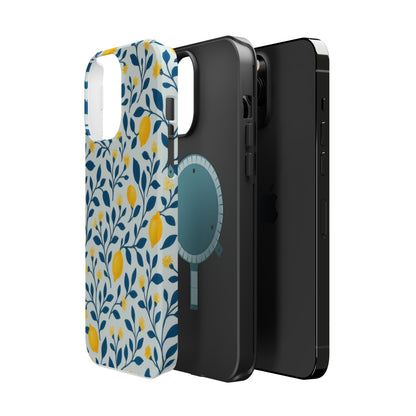 Phone Case — Lemon Branch Magnetic Impact-Resistant Case IPhone Case For Girl,Summer Vibes.