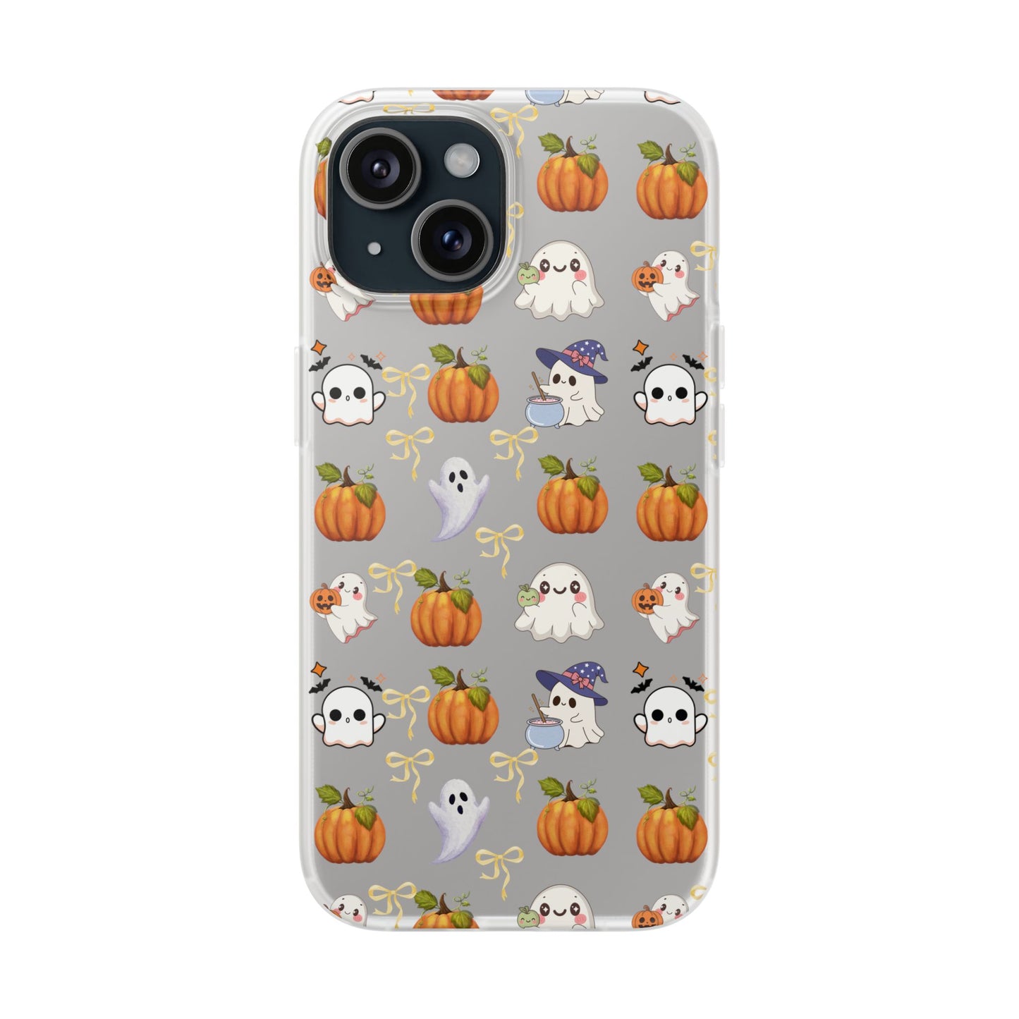 Cute Halloween Flexi Cases | Ghosts & Pumpkins Phone Cover, Spooky Gifts, Fall Decor, Horror Lovers, October Celebration
