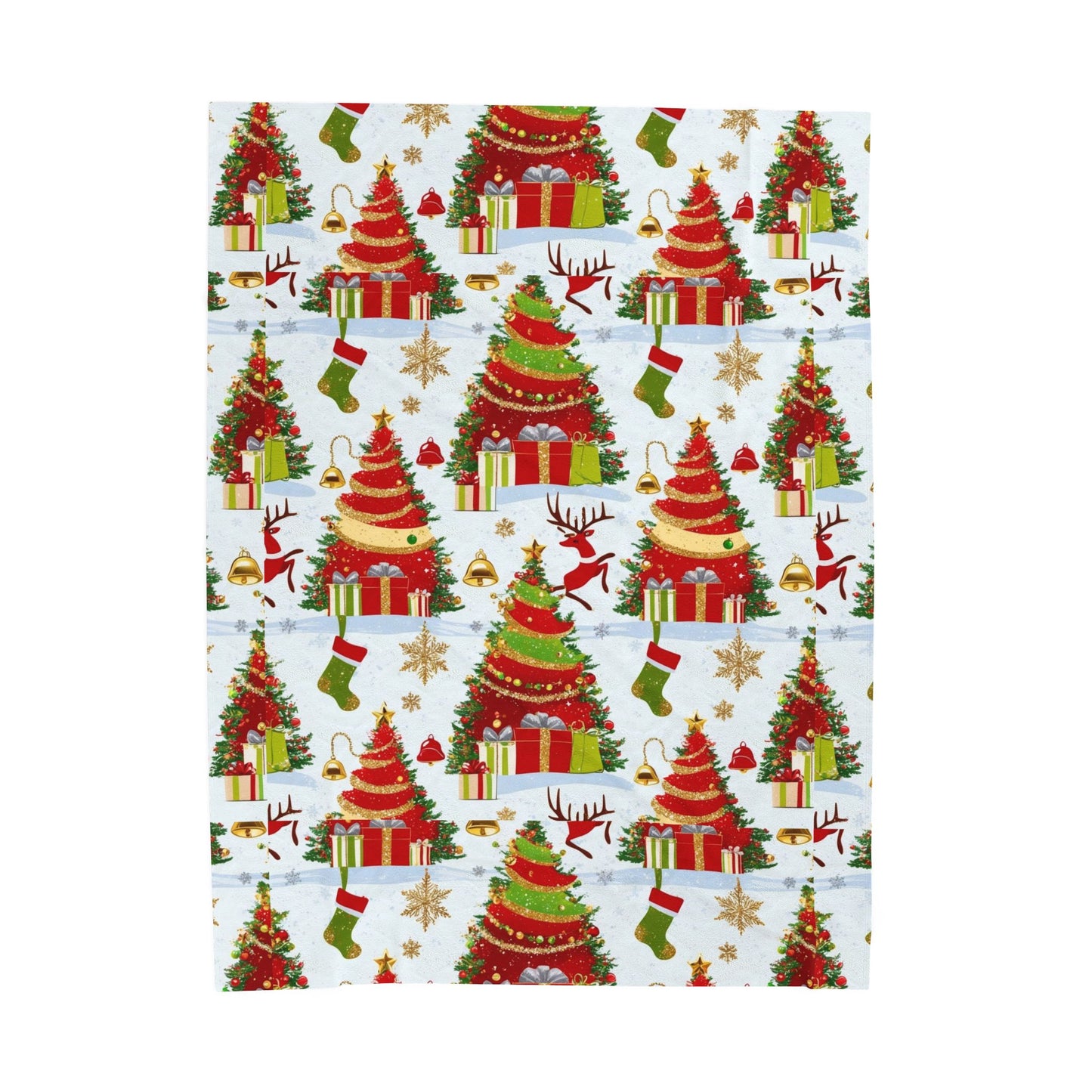Cozy Christmas Plush Blanket | Soft Holiday Throw, Winter Decor, Seasonal Comfort, Perfect Gift, Winter Wonderland