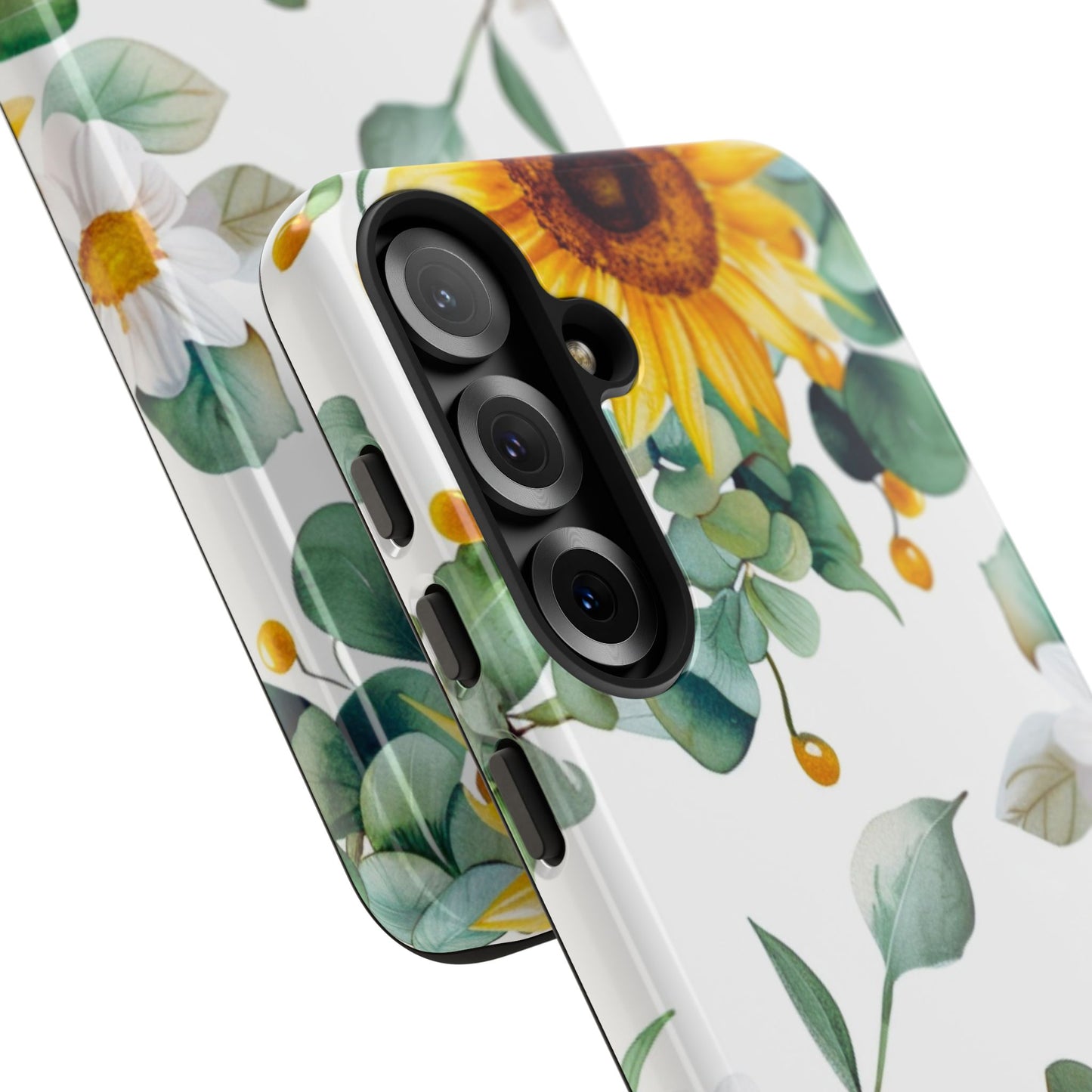 Sunflower & Eucalyptus Tough Phone Case — Protective Floral iPhone Case