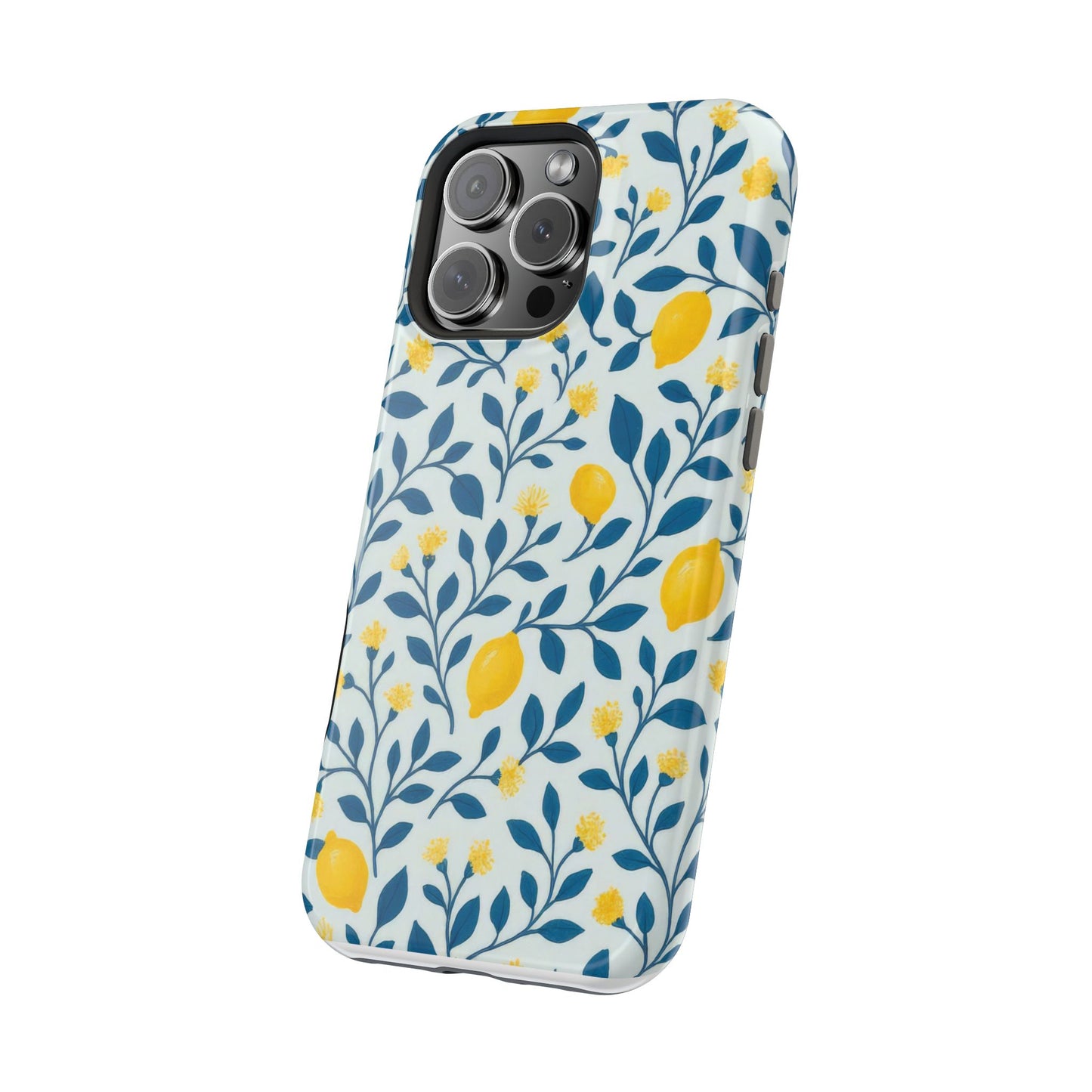 Phone Case — Lemon Branch Magnetic Impact-Resistant Case IPhone Case For Girl,Summer Vibes.