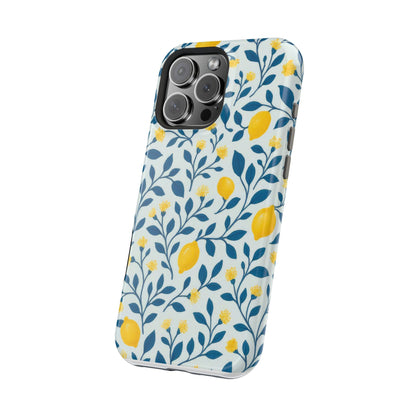 Phone Case — Lemon Branch Magnetic Impact-Resistant Case IPhone Case For Girl,Summer Vibes.