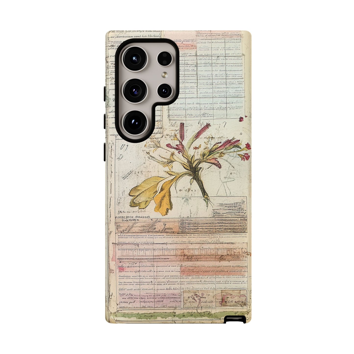 Vintage Botanical Tough Case — Floral Collage Phone Cover