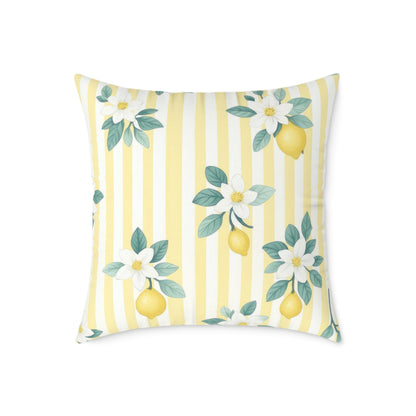 Square Poly Canvas Pillow lemon lovers