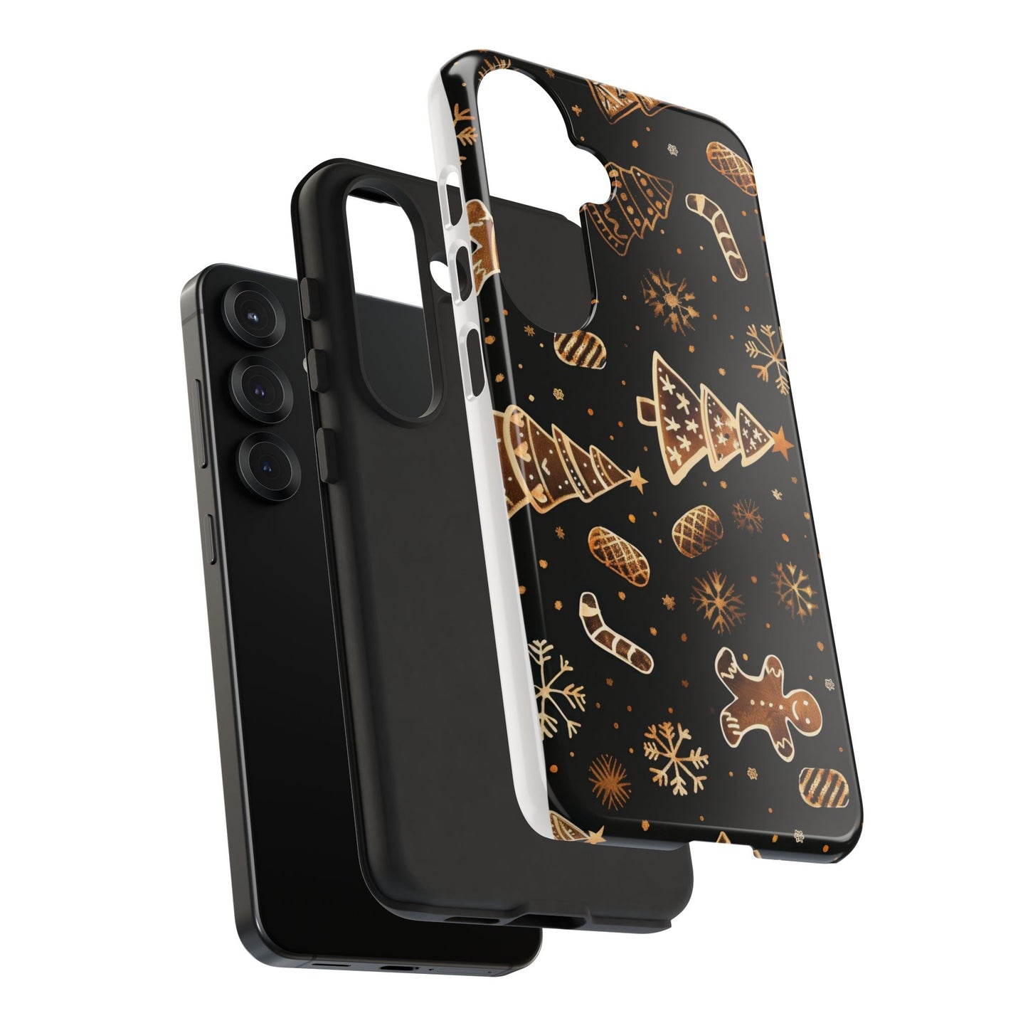 Christmas Cookie Phone Case,Black And Gold ,Case Holidays Case
