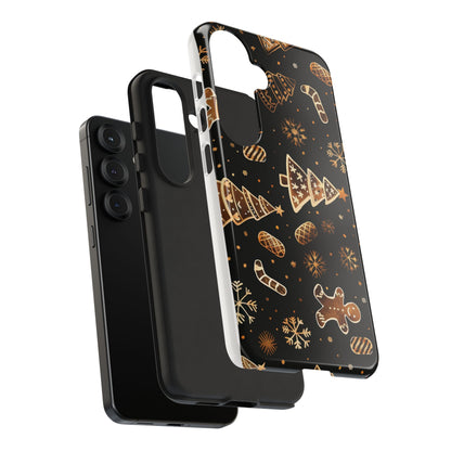 Christmas Cookie Phone Case,Black And Gold ,Case Holidays Case