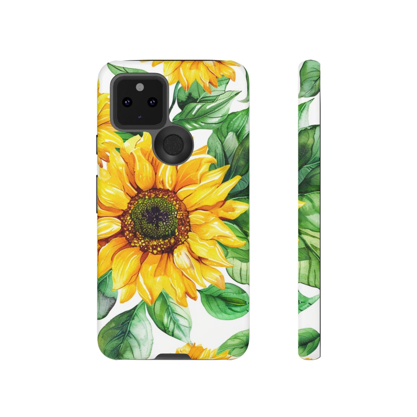 Sunflower Tough Phone Case — Bright Floral Protective Cover