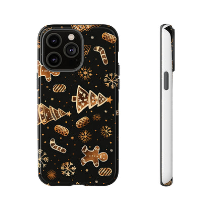 Christmas Cookie Phone Case,Black And Gold ,Case Holidays Case