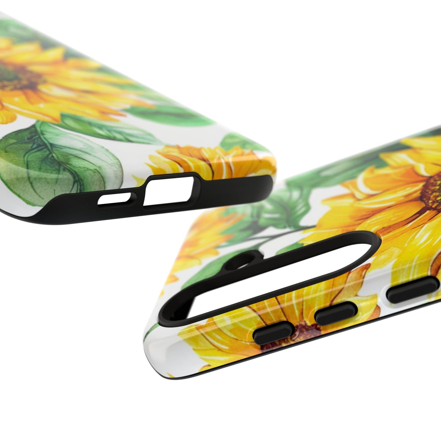 Sunflower Tough Phone Case — Bright Floral Protective Cover