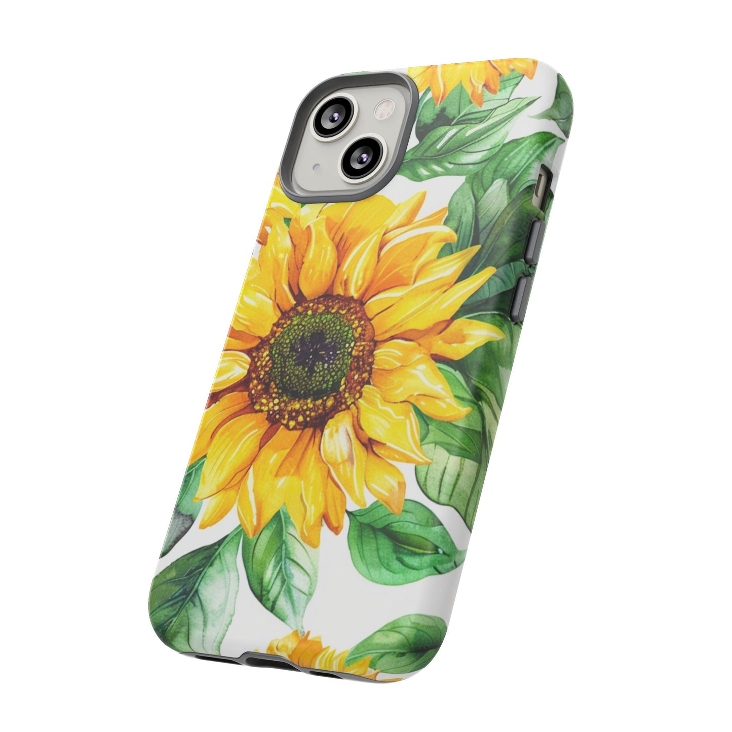 Sunflower Tough Phone Case — Bright Floral Protective Cover