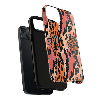 Leopard Print Tough Magnetic Phone Case — Slim Protective iPhone Cover