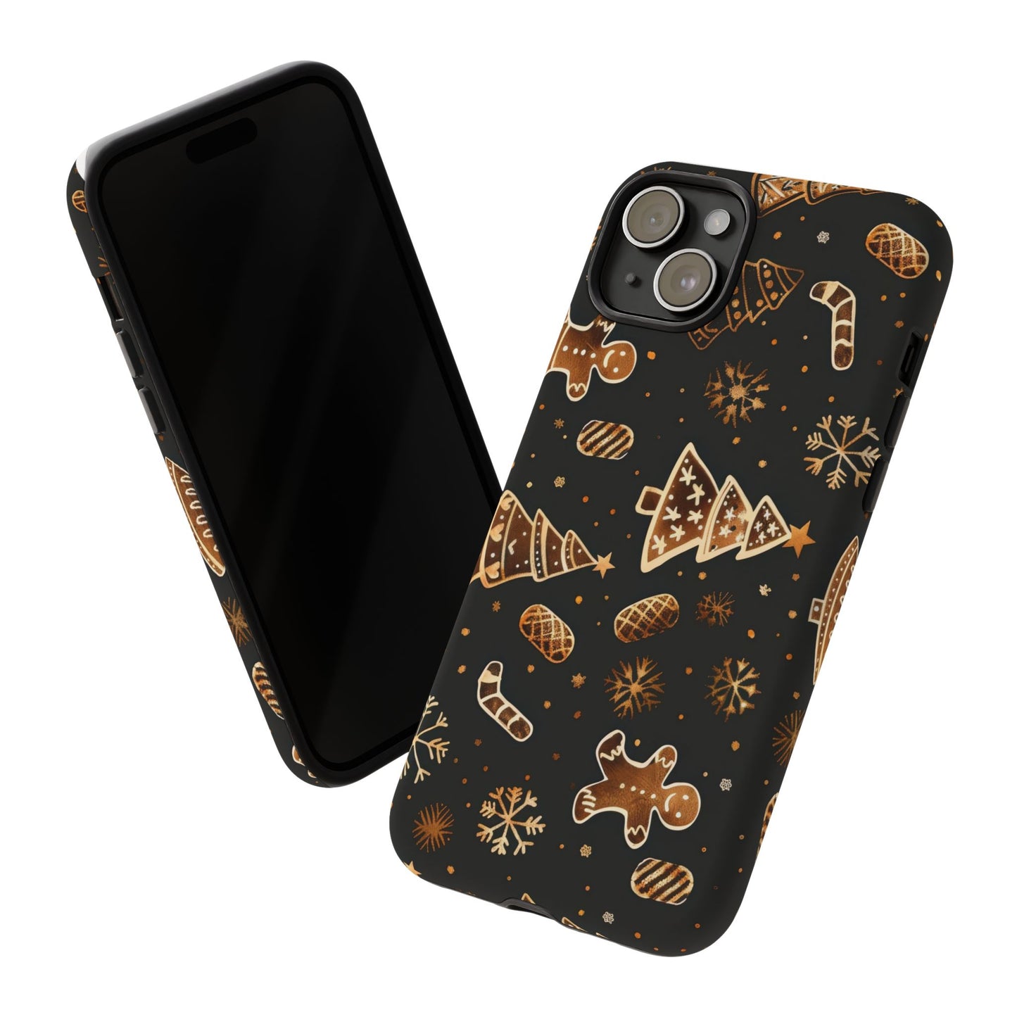 Christmas Cookie Phone Case,Black And Gold ,Case Holidays Case