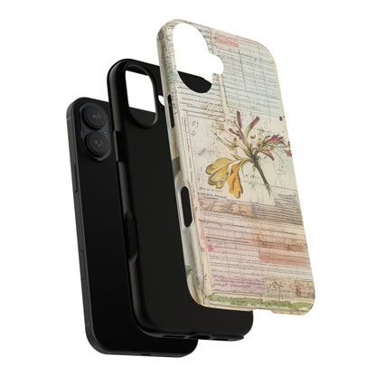 Vintage Botanical Tough Case — Floral Collage Phone Cover