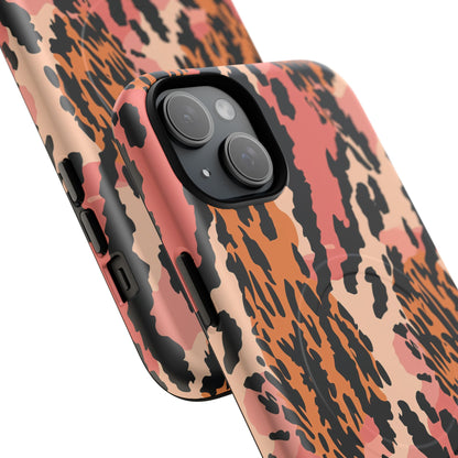 Leopard Print Tough Magnetic Phone Case — Slim Protective iPhone Cover