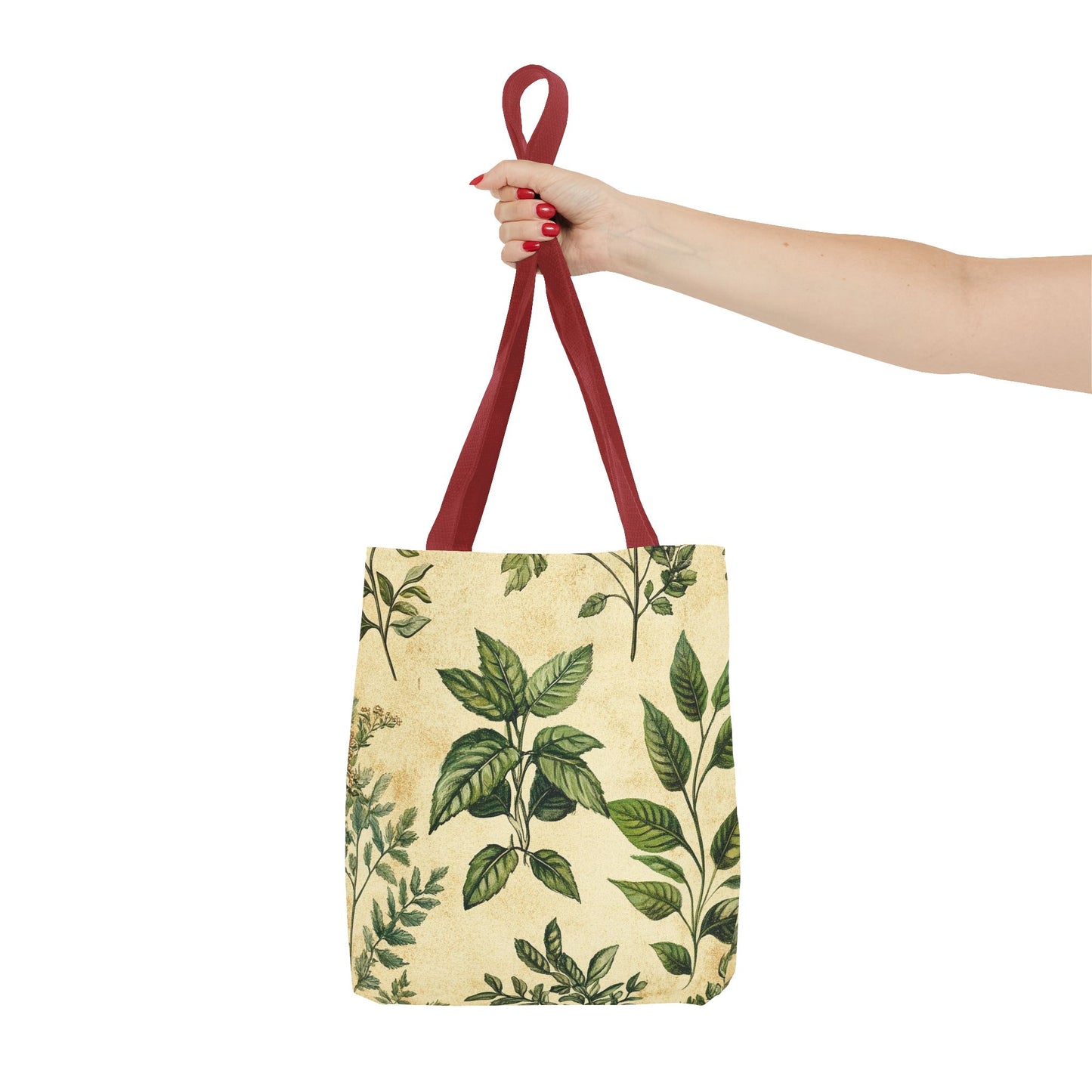 Vintage Floral Tote Bag — Botanical Garden Print AOP