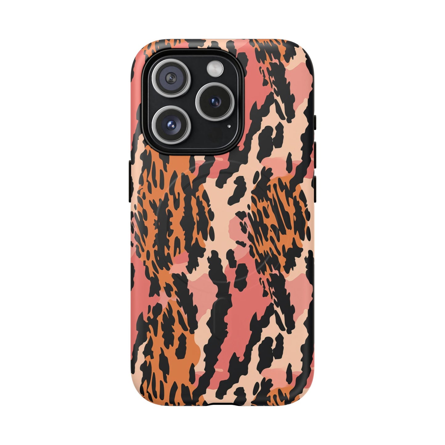 Leopard Print Tough Magnetic Phone Case — Slim Protective iPhone Cover