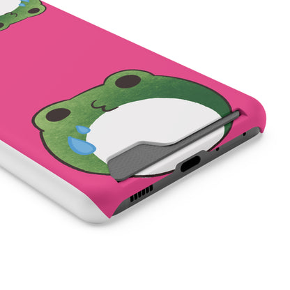 Phone Case With Card Holder frog for animal lovers