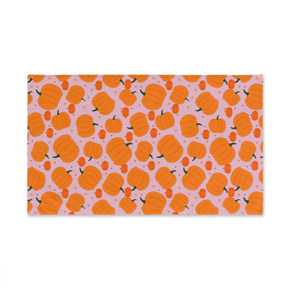 Fall Pumpkin Hand Towel, Seasonal Kitchen Decor, Thanksgiving Gift, Autumn Home Essentials, Fruit Pattern Towel