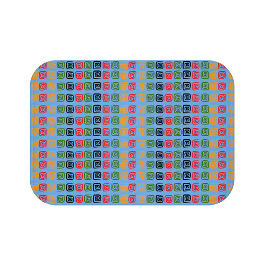 Colorful Swirl Bath Mat - Vibrant Bathroom Decor, Home Essentials, Gift for New Home, Fun Design for Kids' Rooms, Holiday Decor