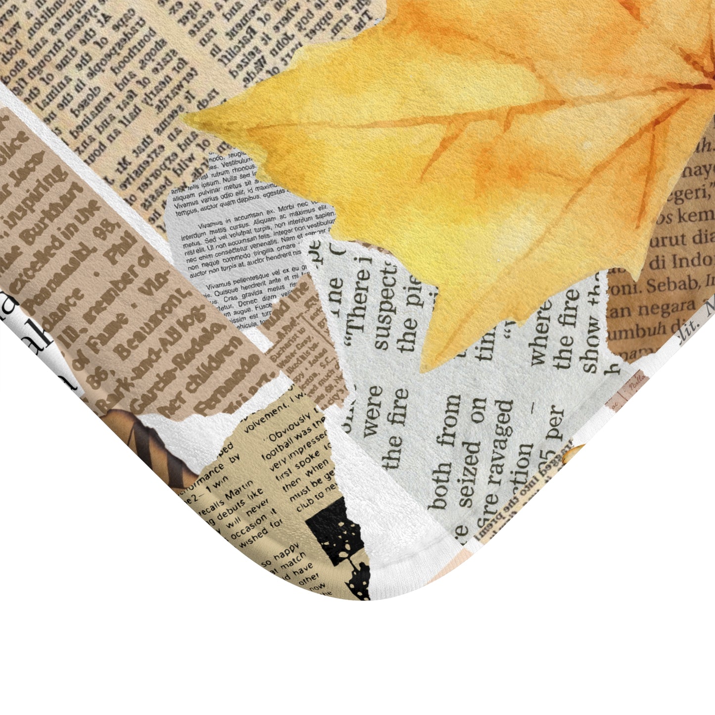 Autumn Leaves Bath Mat, Cozy Bathroom Decor, Fall-Themed Home, Nature Lover Gift, Seasonal Bathroom Accents.