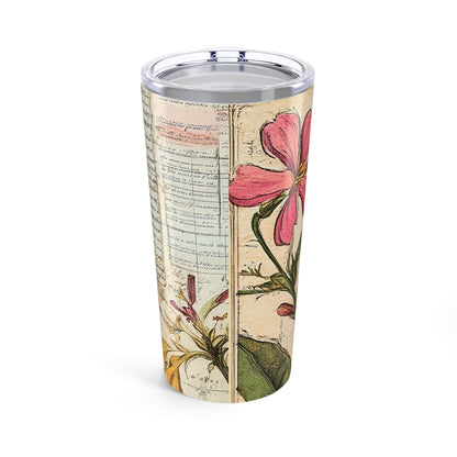 Botanical 20oz Tumbler – Vintage Floral Insulated Travel Cup
