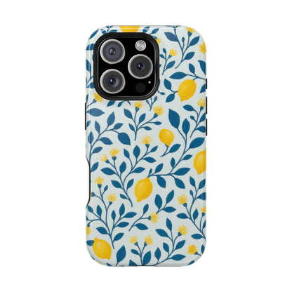 Phone Case — Lemon Branch Magnetic Impact-Resistant Case IPhone Case For Girl,Summer Vibes.
