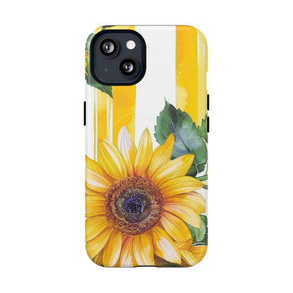 Sunflower Tough Magnetic Phone Case — Bright Floral Protective Cover