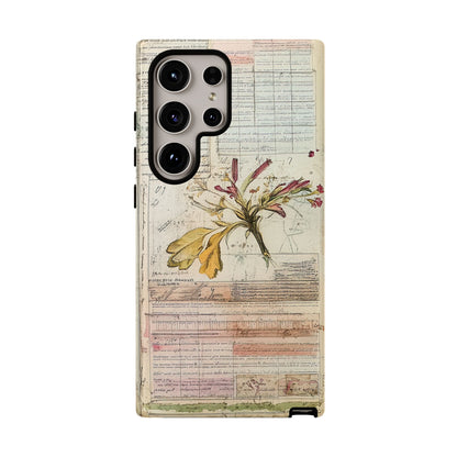 Vintage Botanical Tough Case — Floral Collage Phone Cover
