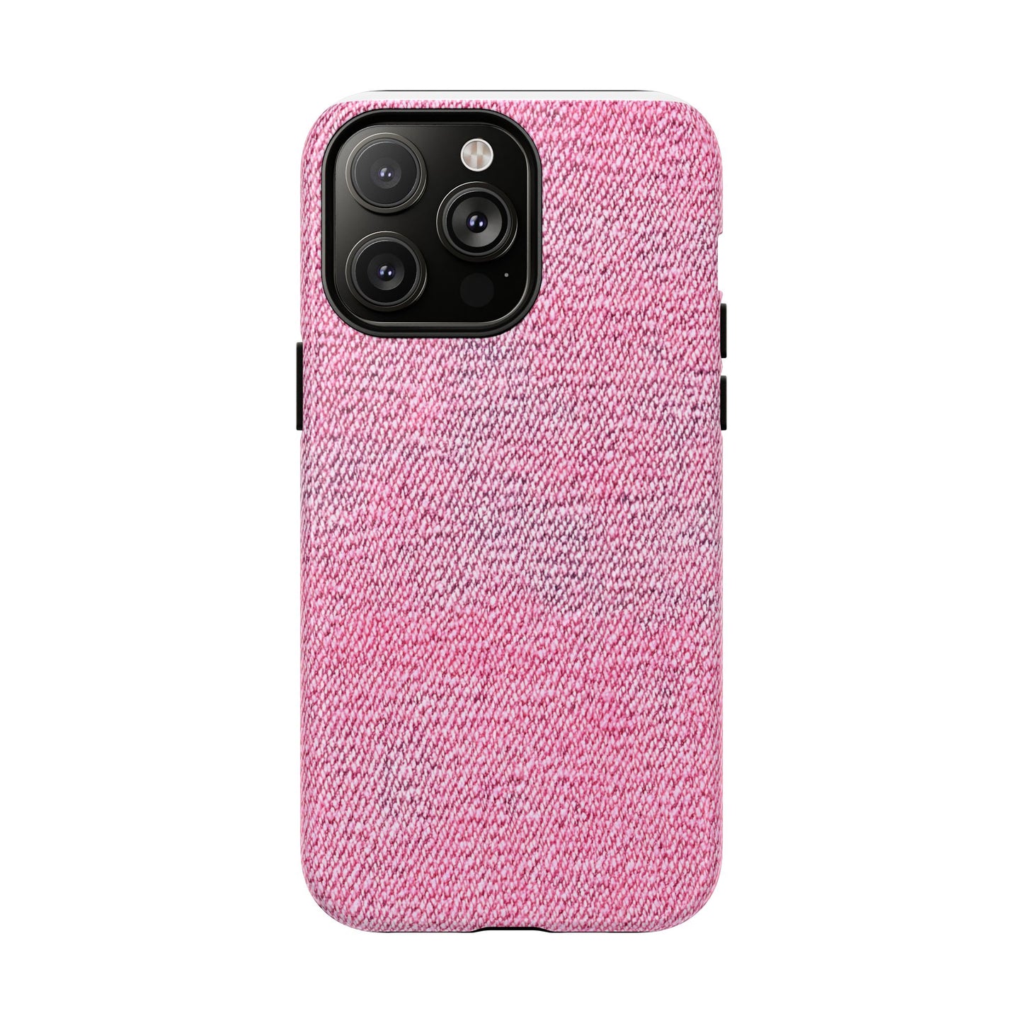 Pink Textured Tough Magnetic Phone Case — Durable Magnetic Snap-On iPhone Cover