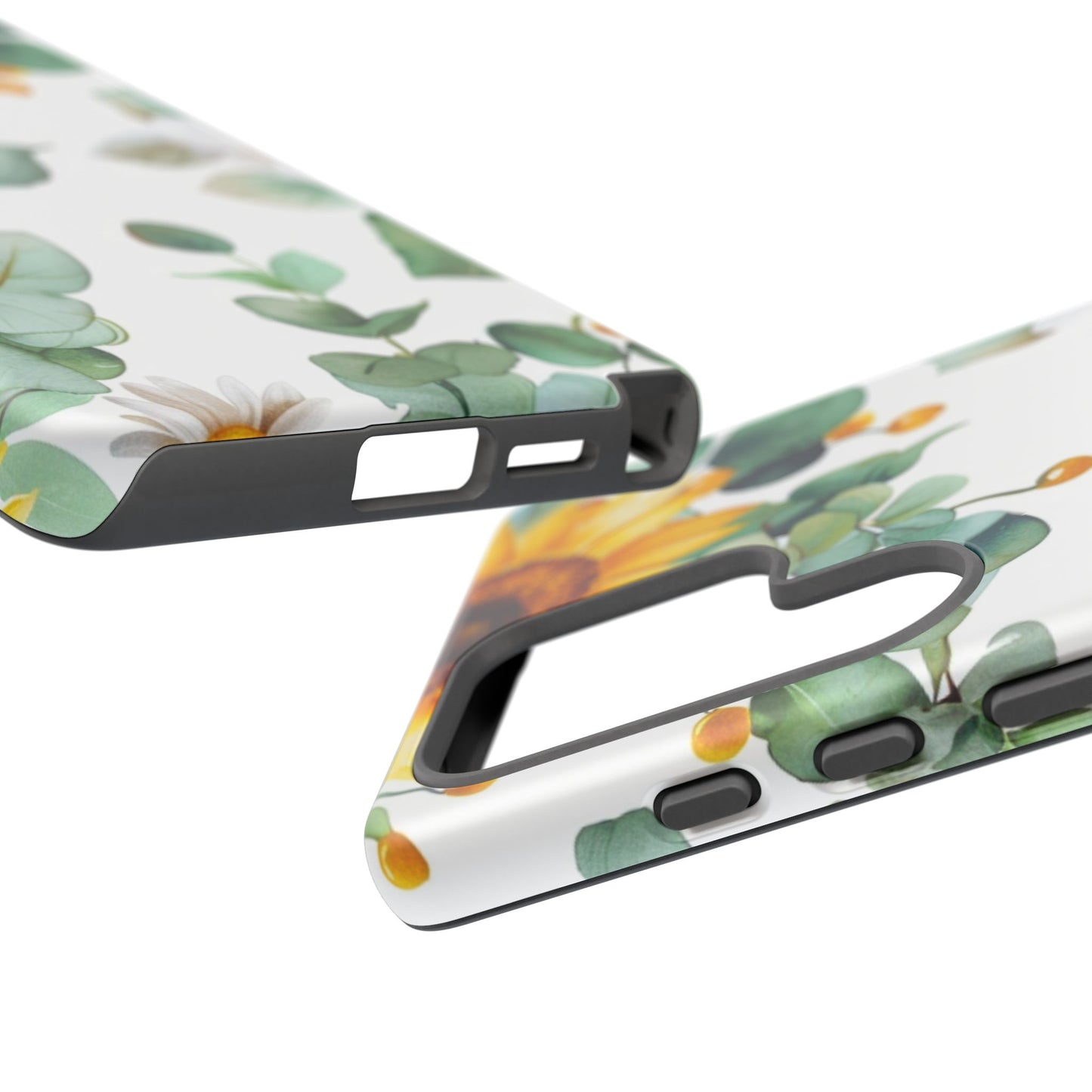 Sunflower & Eucalyptus Tough Phone Case — Protective Floral iPhone Case