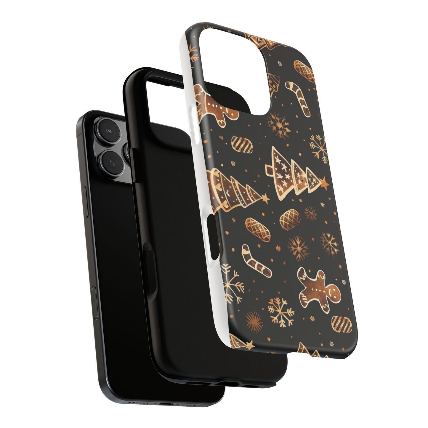 Christmas Cookie Phone Case,Black And Gold ,Case Holidays Case