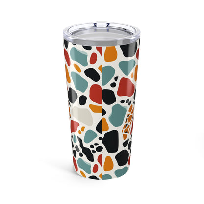 20oz Terrazzo Pattern Tumbler — Colorful Retro Travel Cup
