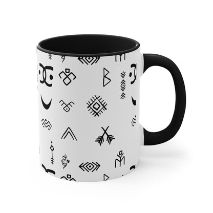 Stylish Accent Mugs for Home Decor, Unique Gift for Friends, Bohemian Coffee Cup, Minimalist Drinkware, Artistic Ceramic Mug