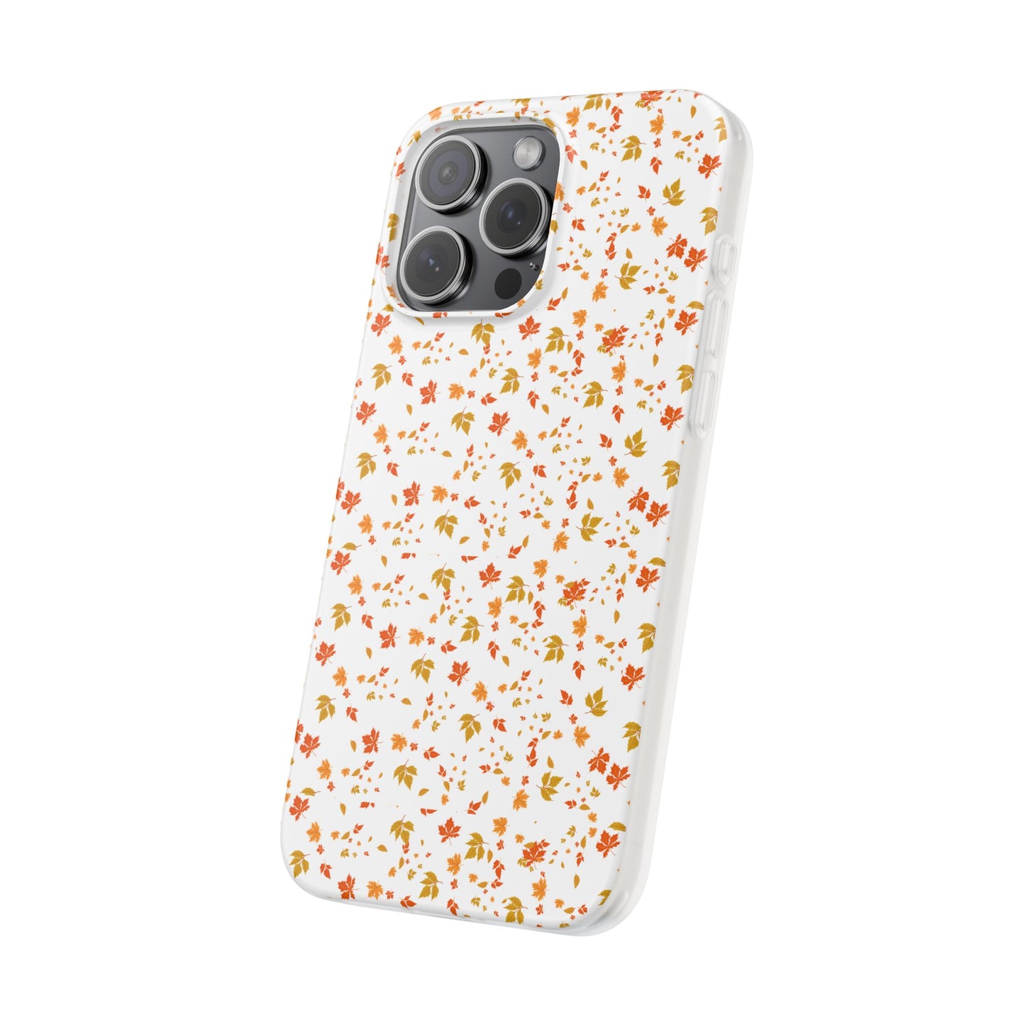 Floral Phone Case | Cute Flexi Case, Customizable Mobile Cover, Holiday Gift for Her, Stylish Tech Accessory, Flower Pattern,Autumn