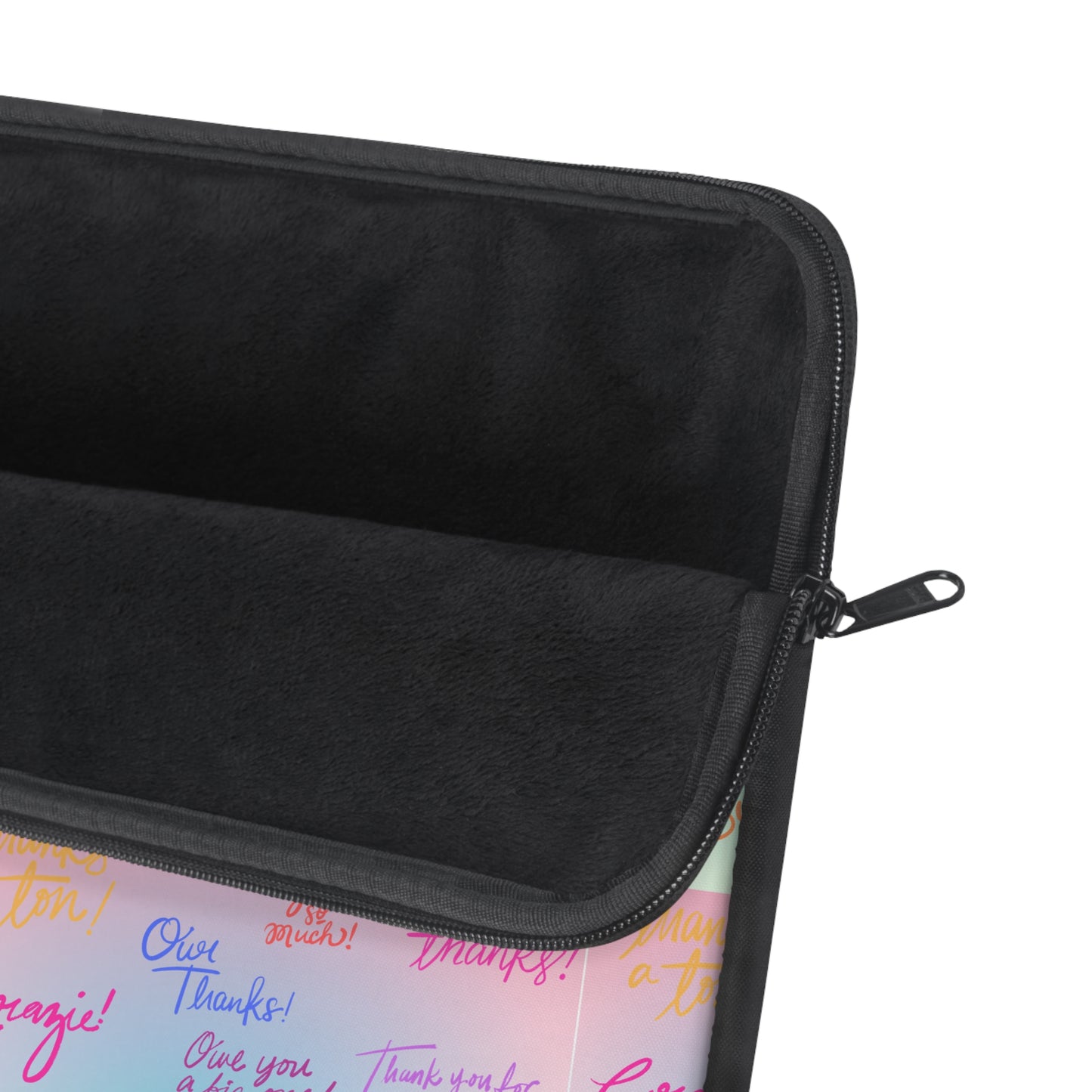 Colorful Laptop Sleeve with Positive Affirmations, Inspirational Tech Bag for Students,